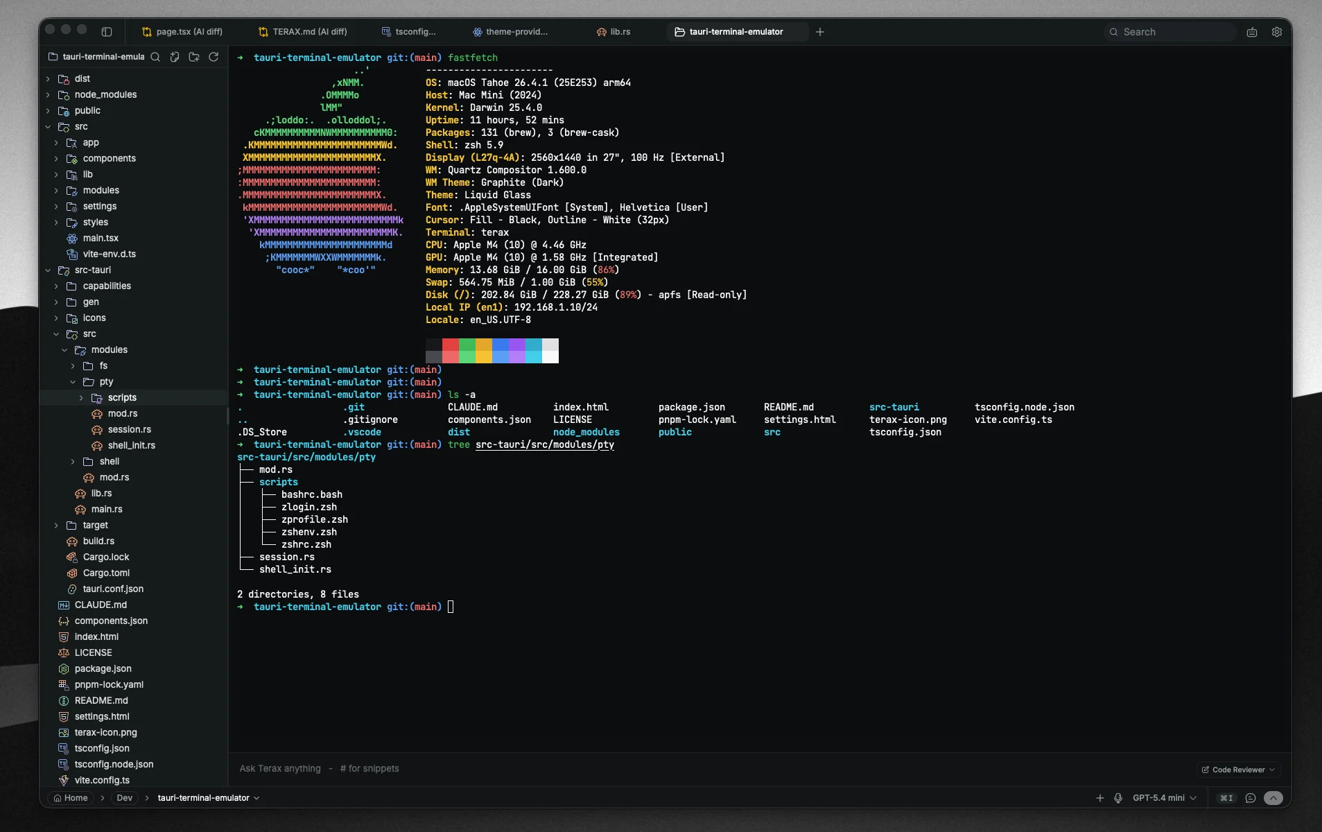 Terax: A lightweight AI-native terminal built on Tauri